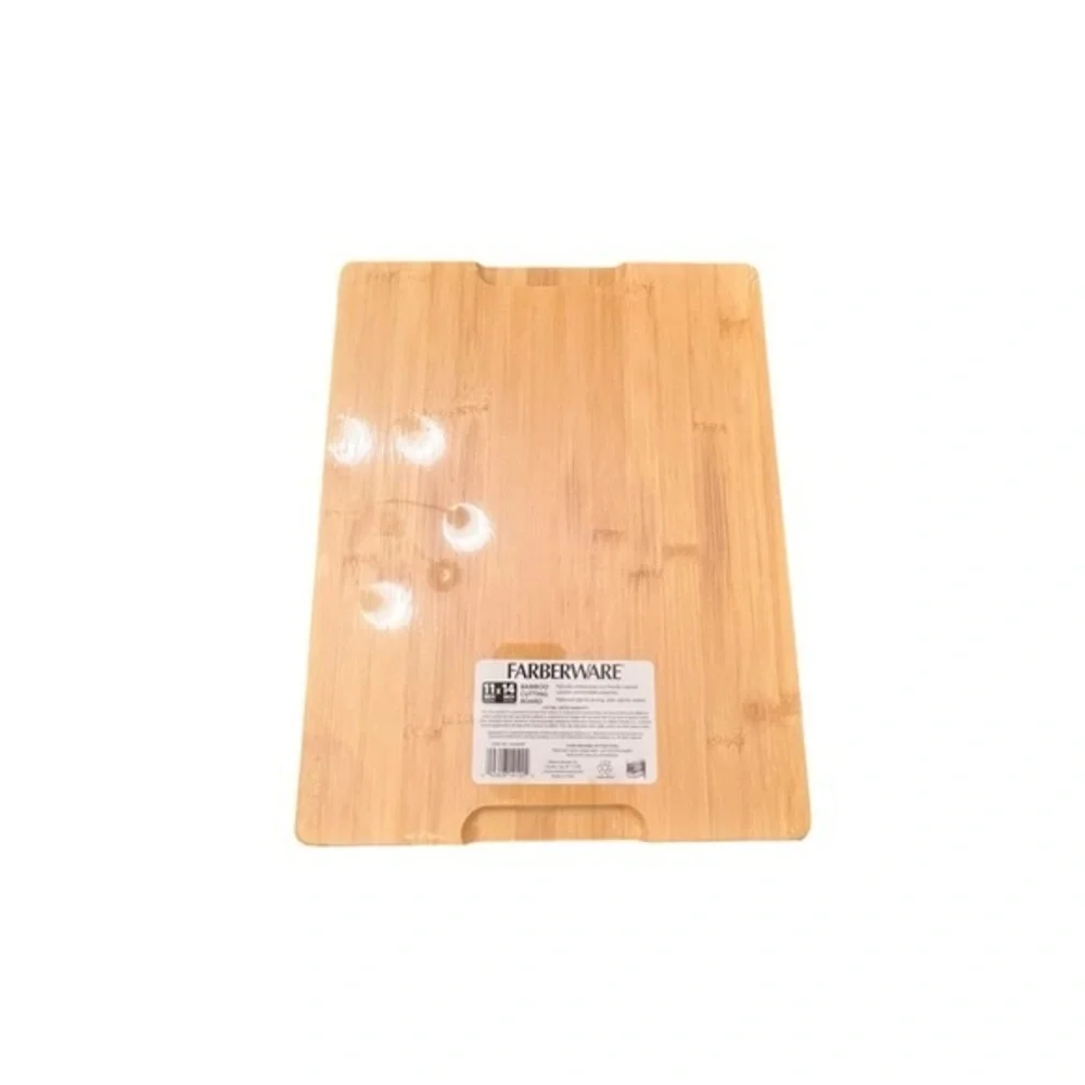 Farberware‎ Cutting Board Cookies for Santa Wood Bamboo Christmas Reindeer GIFT